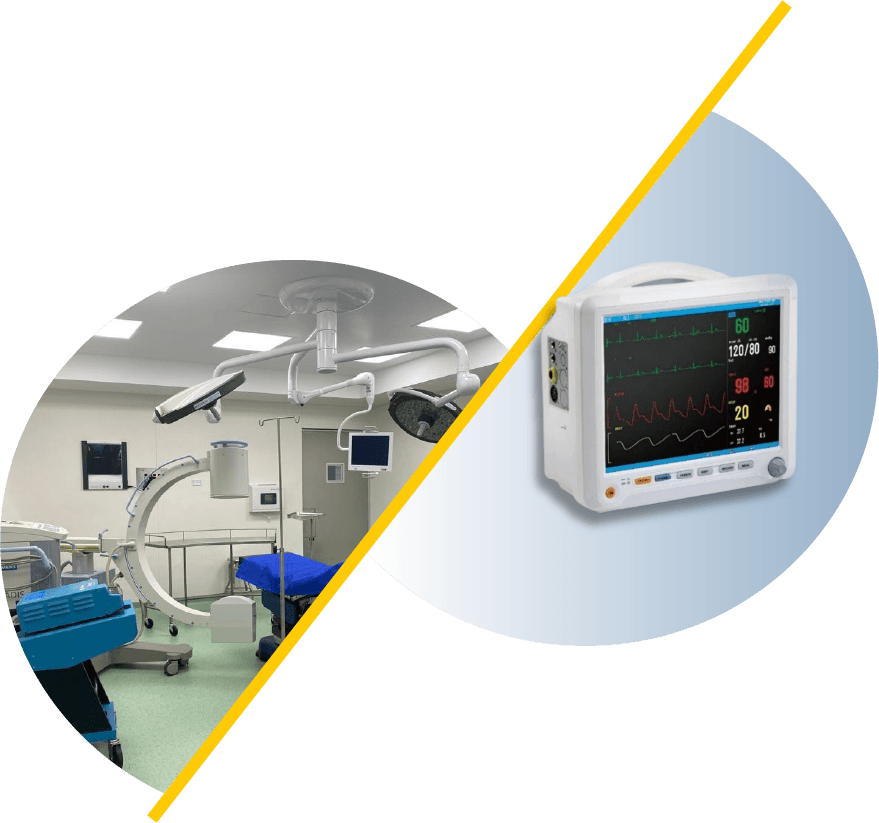 Consultorio y monitor de signos vitales