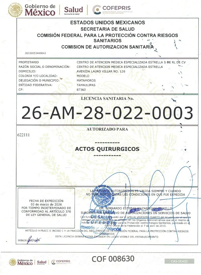 Caso de éxito: Licencia Sanitaria - Tamaulipas, México
