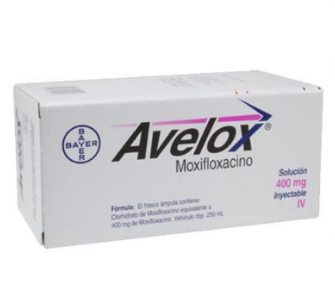 Avelox 400 mg IV - Moxifloxacino Solución Inyectable